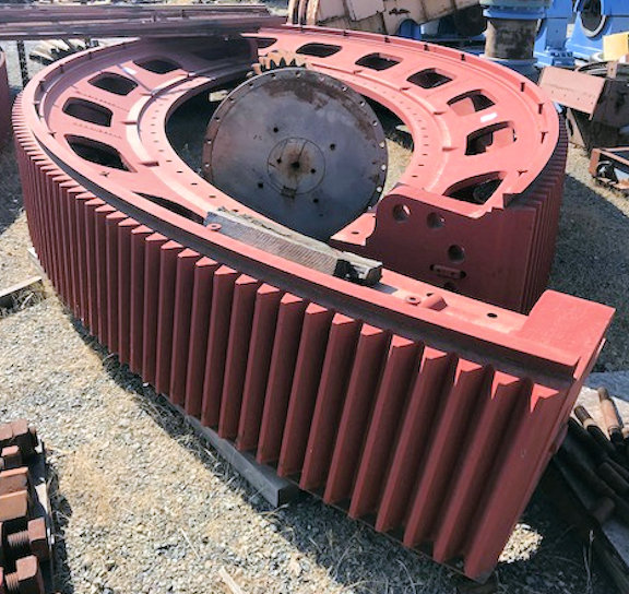 ALLIS MINERALS (Svedala) 30' x 7' EGL Sag Mill Spare Parts, including bull gear & pinion gear